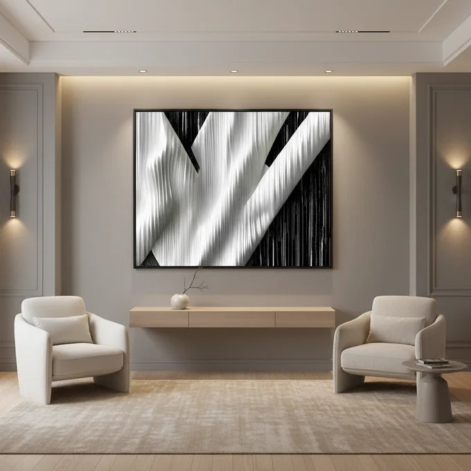 Tableau Onde Blanche