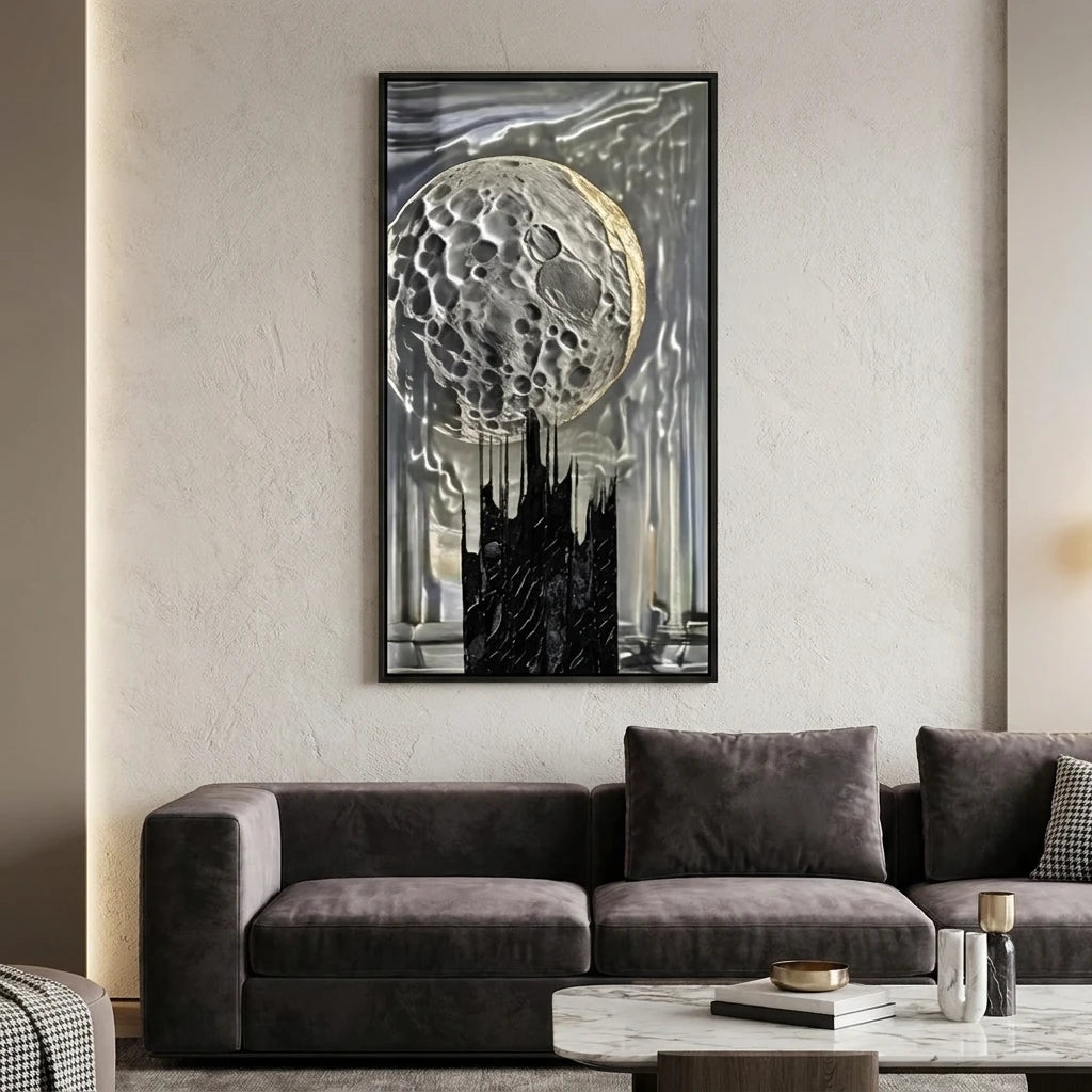 Tableau Lune Obsidienne