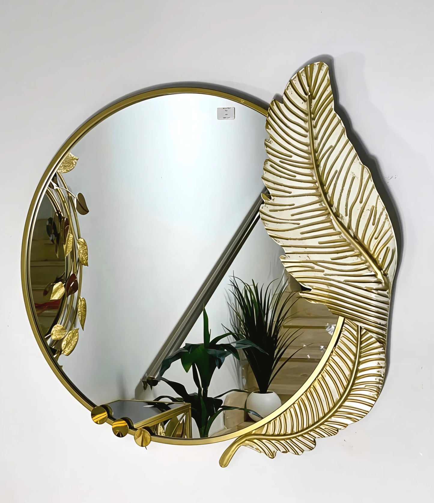 Miroir Feuille Dorée