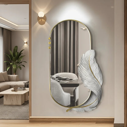 Miroir Plume Dorée