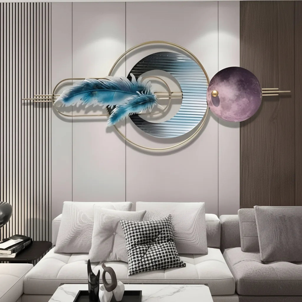 Décor Mural Plume Céleste