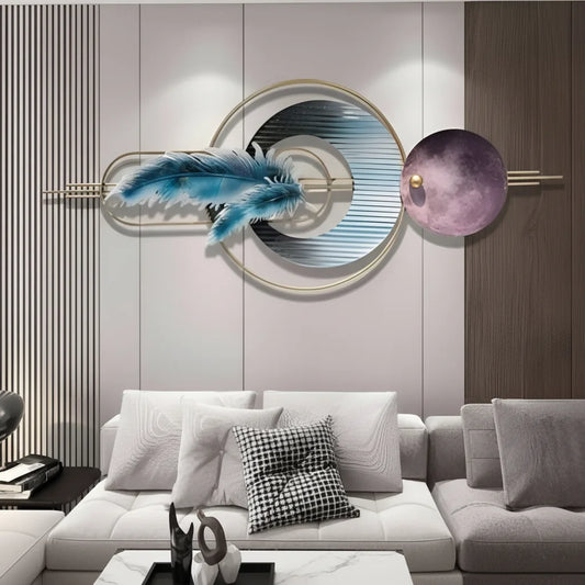 Décor Mural Plume Céleste