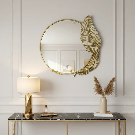 Miroir Feuille Dorée