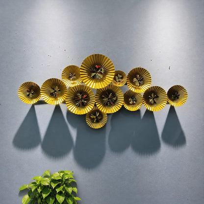 Décor Mural Fleurs Dorées