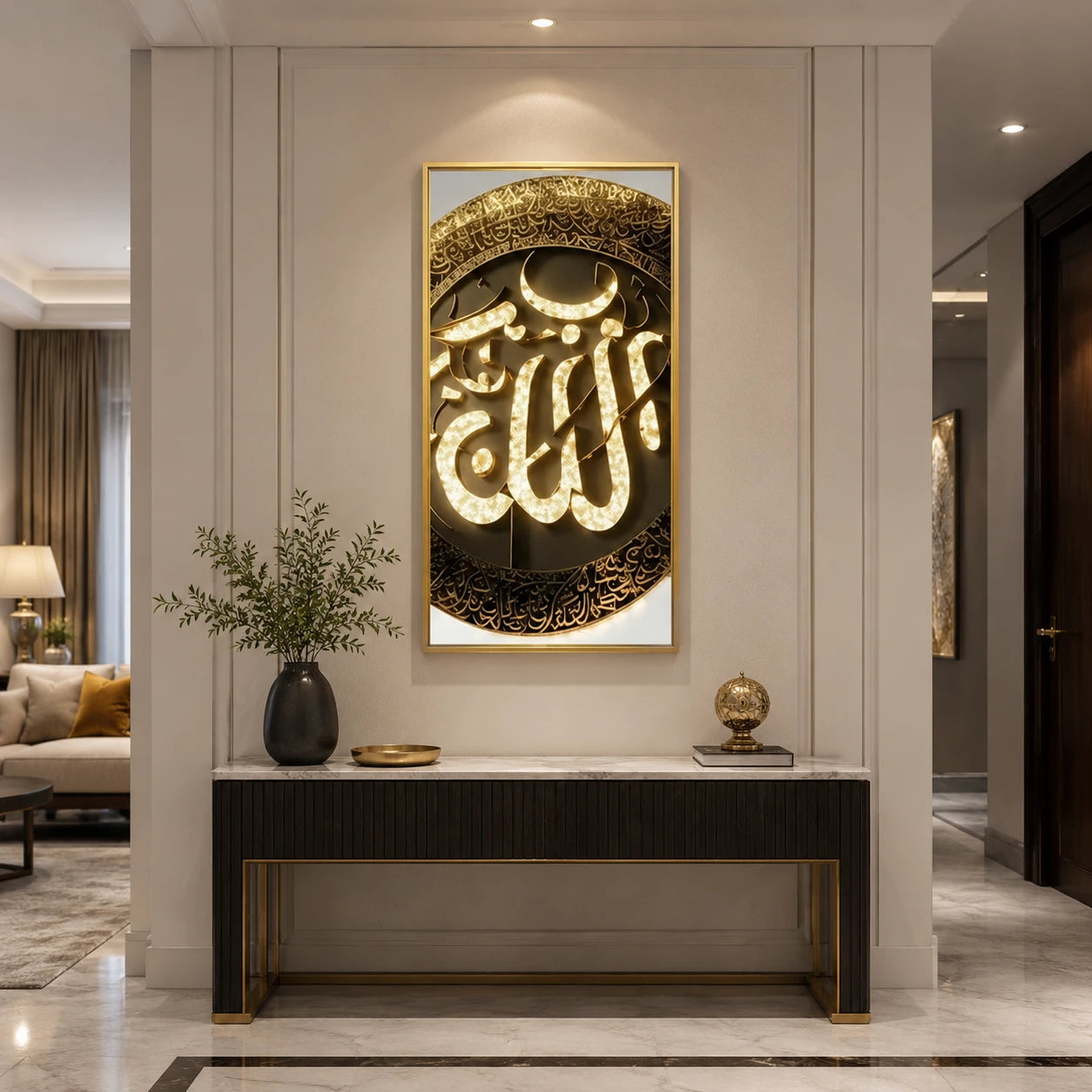 Tableau Calligraphie Sacrée LED