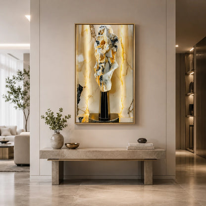 Tableau Marbre Doré