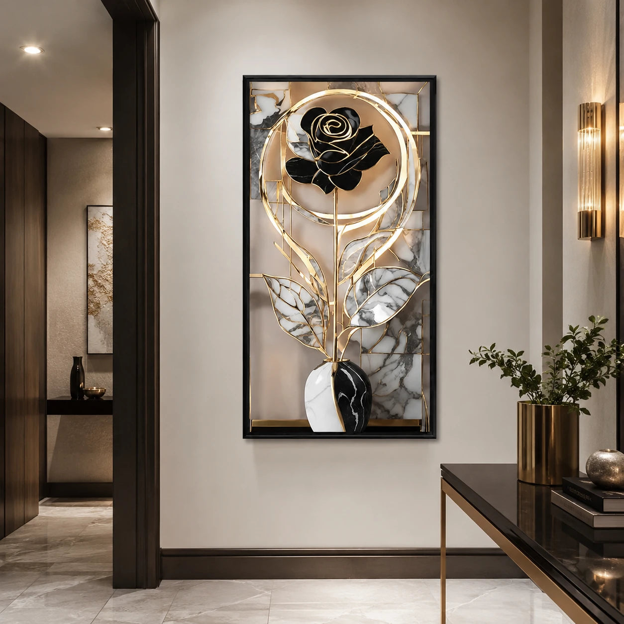 Tableau Rose Noire