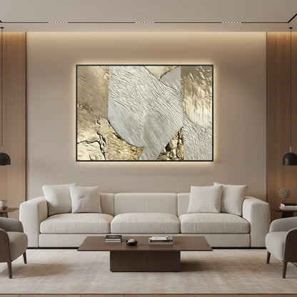 Tableau Relief Doré