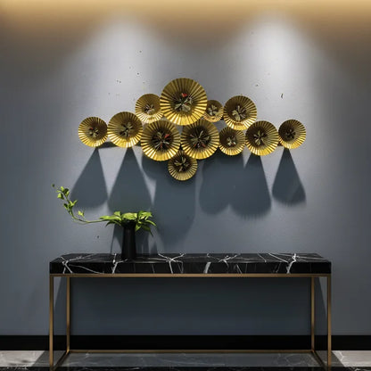 Décor Mural Fleurs Dorées