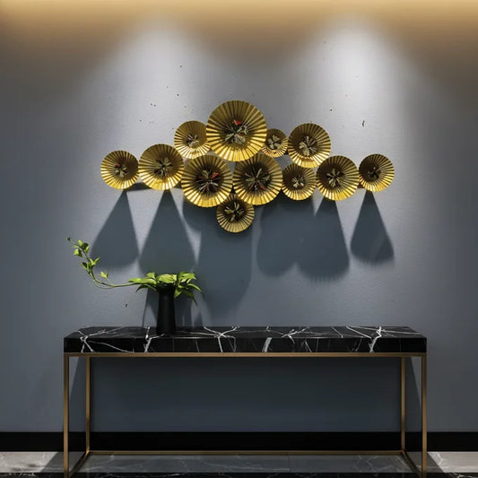 Décor Mural Fleurs Dorées
