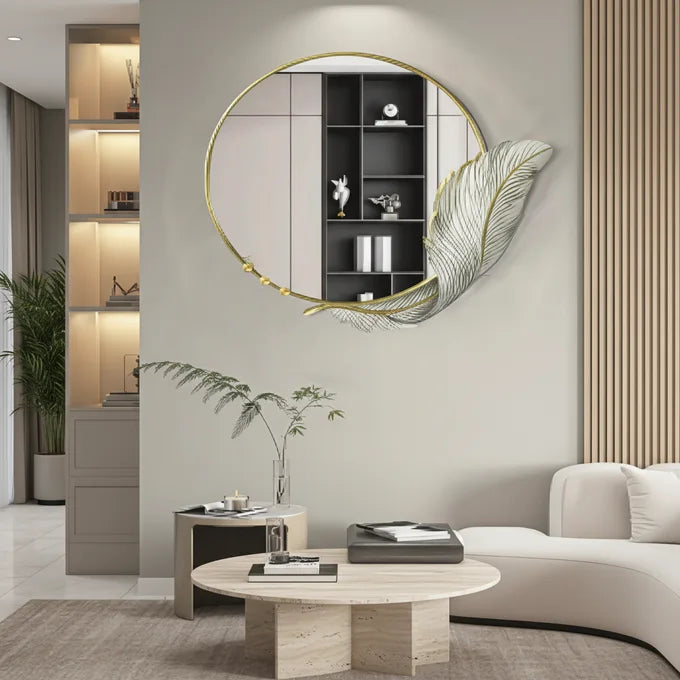 Miroir Plume Élégance