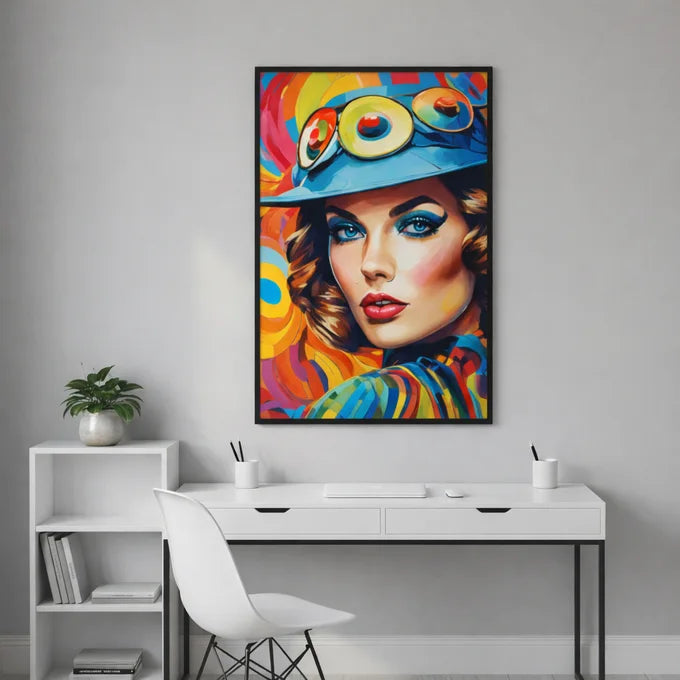 Tableau Pop Queen Rétro